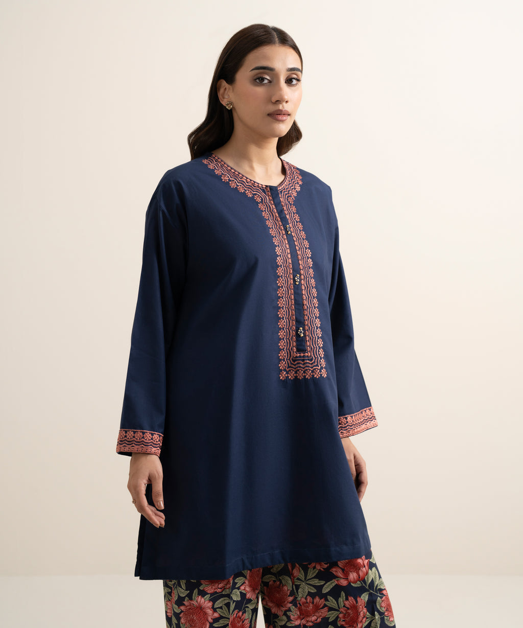 Embroidered Cambric Shirt