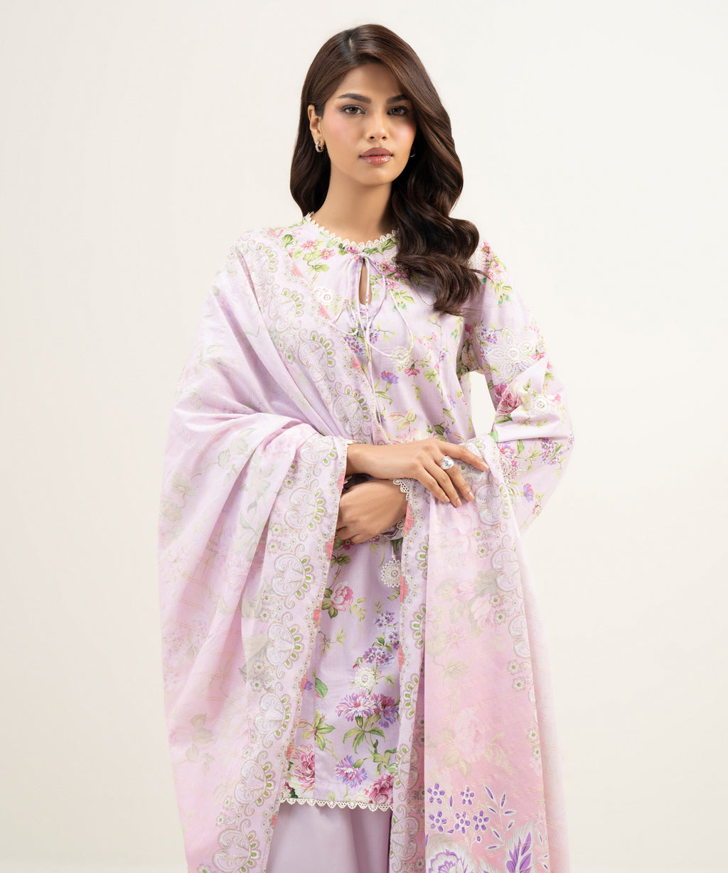 3 Piece - Embroidered Lawn Suit