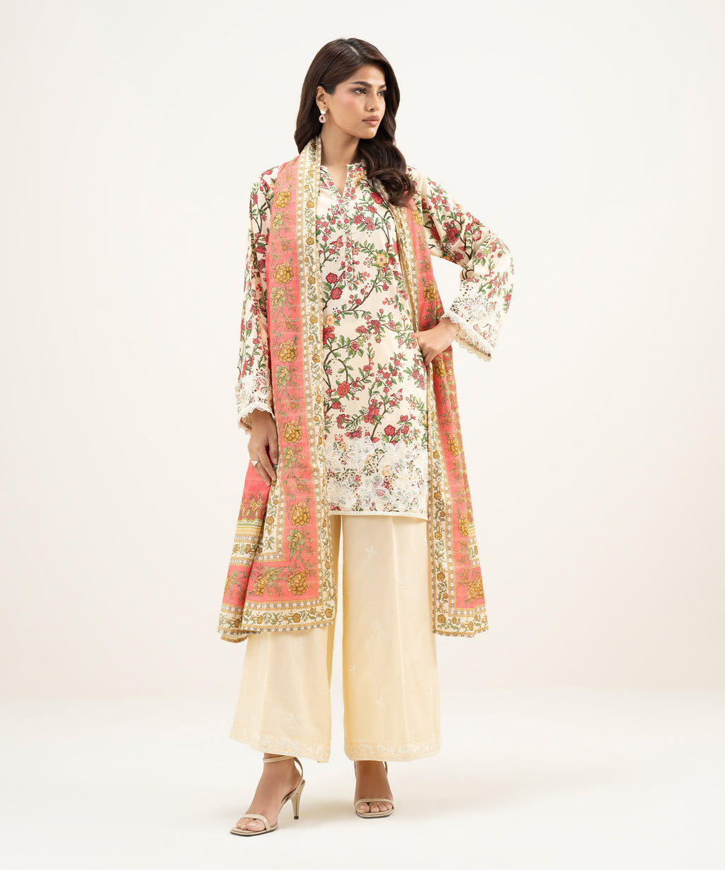 3 Piece - Embroidered Lawn Suit