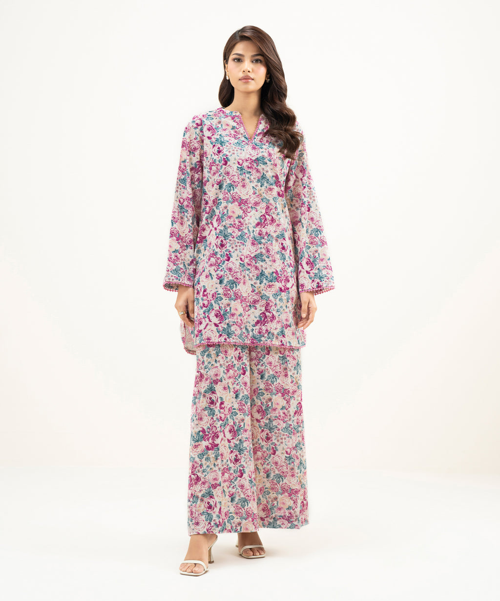 Printed Seersucker Shirt