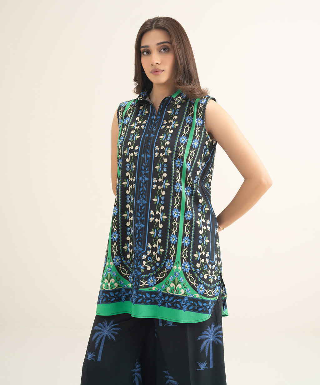 Printed Cotton Viscose Shirt