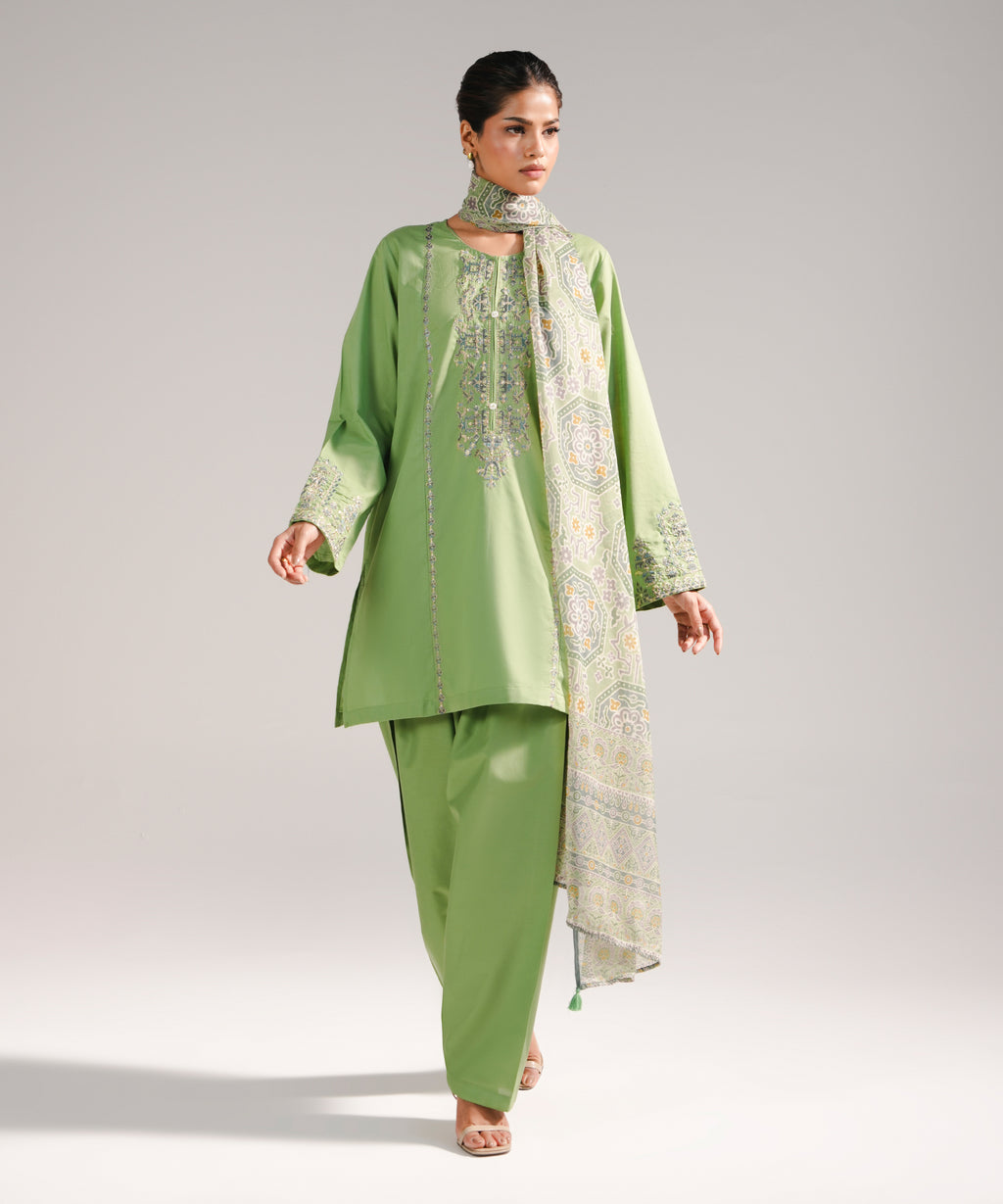 3 Piece - Embroidered Lawn Suit