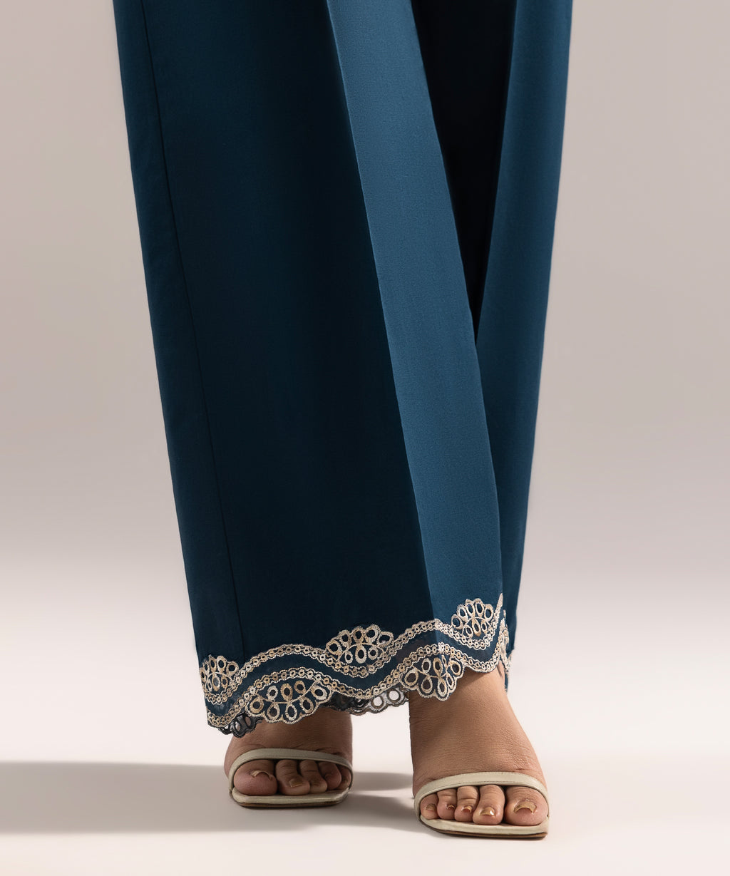 Embroidered Cambric Culottes