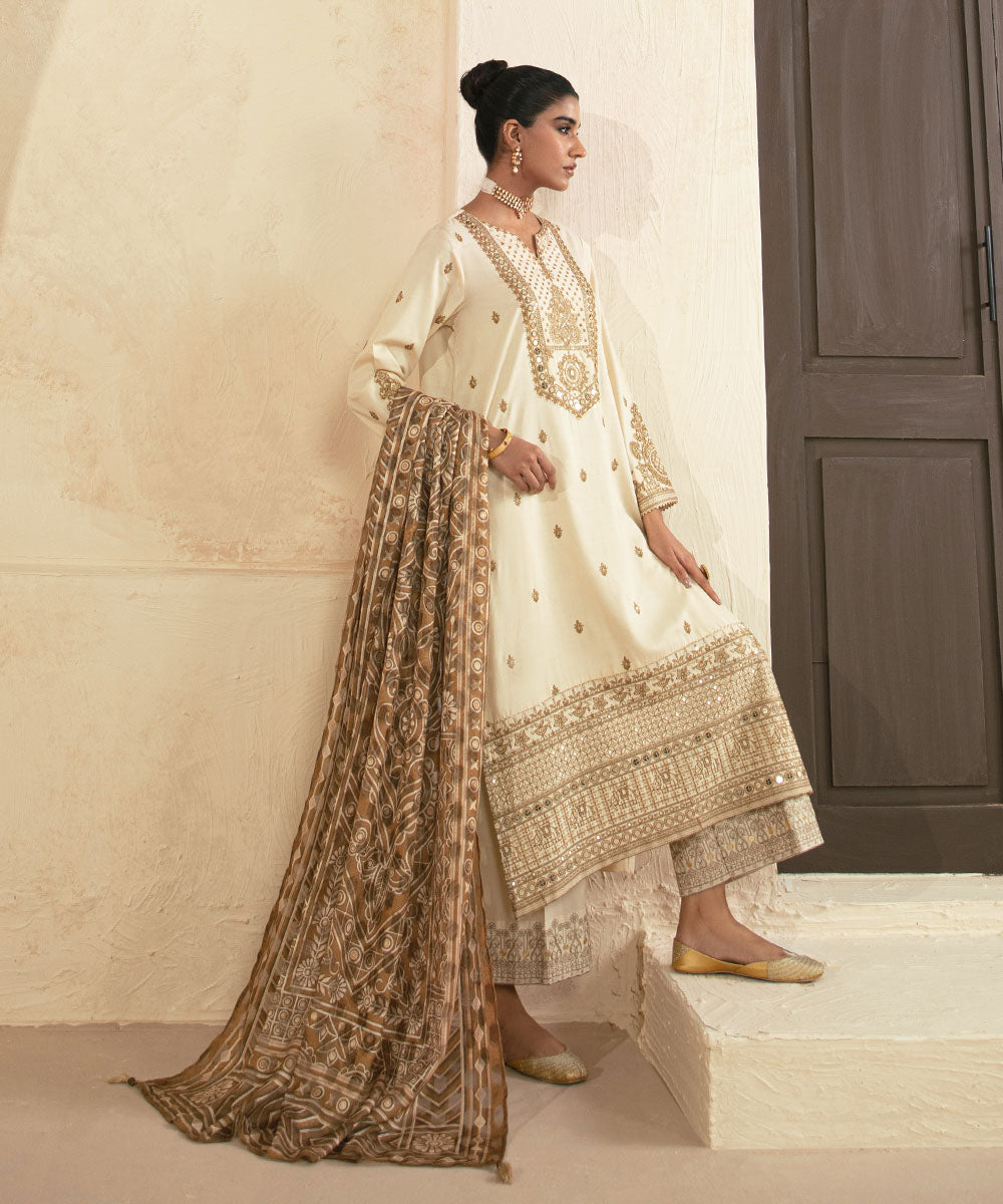 Printed Jacquard Dupatta