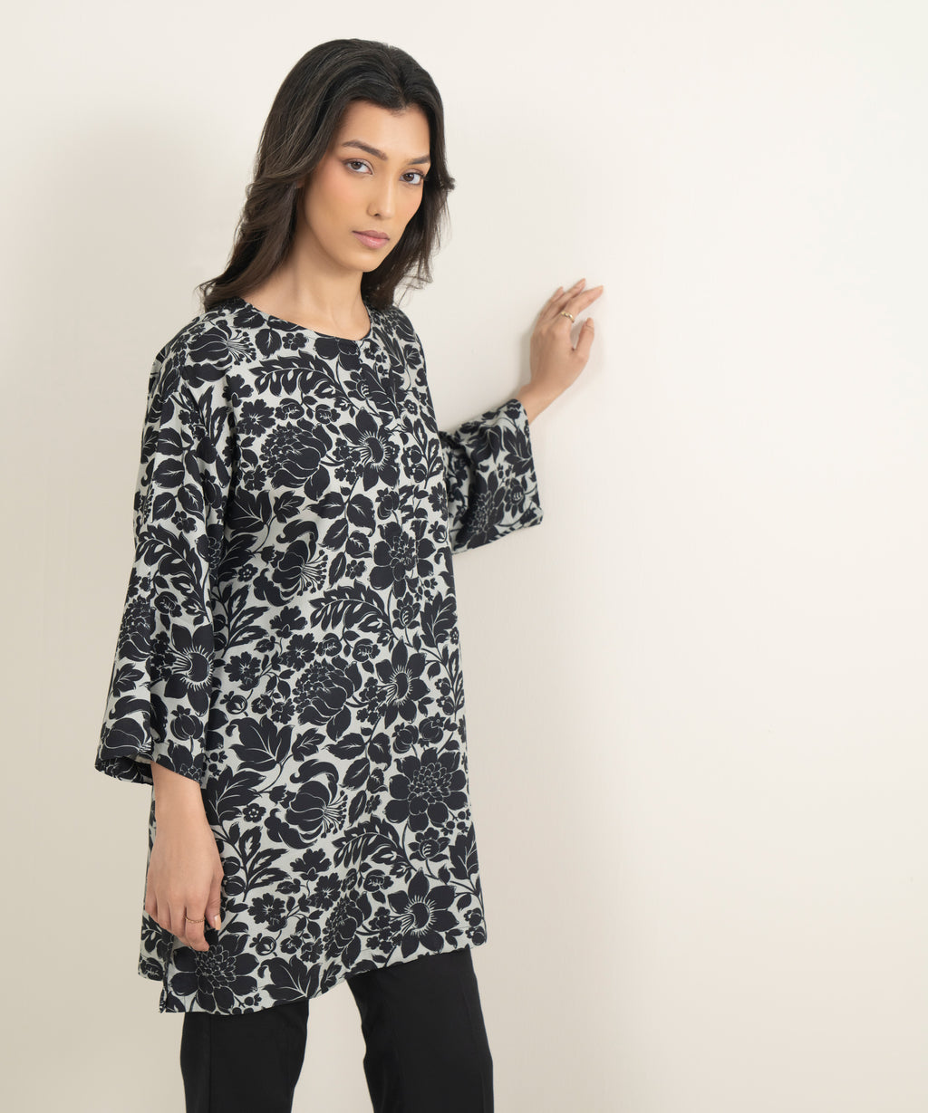 Printed Arabic Cambric Shirt
