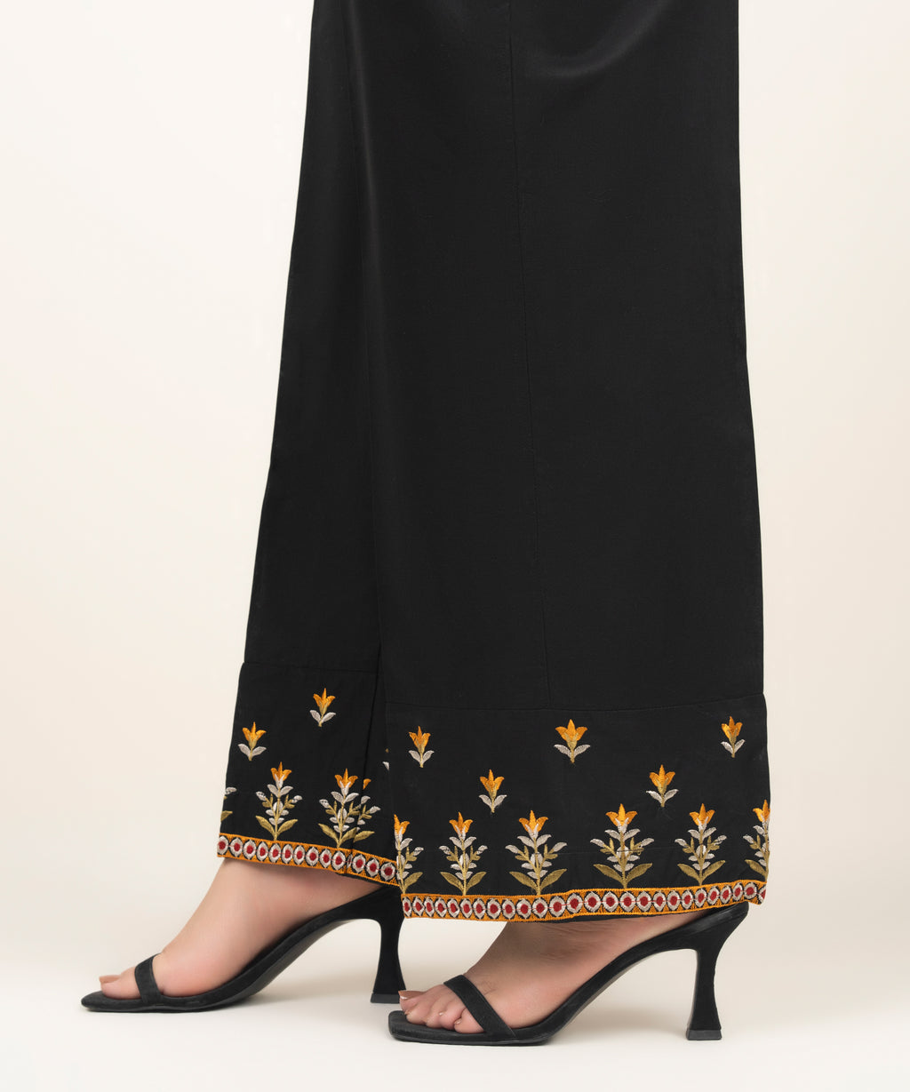 Embroidered Lawn Culottes