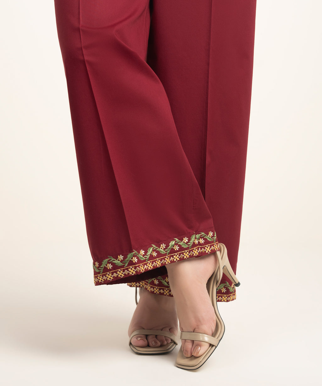 Embroidered Lawn Culottes
