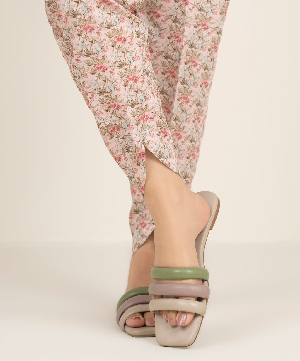 Printed Cambric Skinny Shalwar