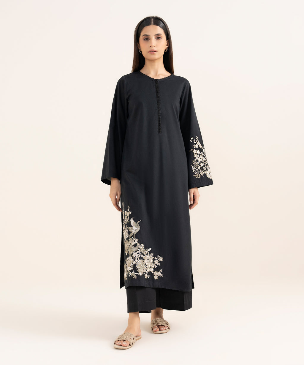 Embroidered Lawn Viscose Shirt