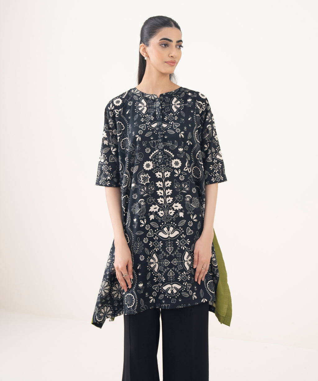 Printed Light Khaddar Shirt