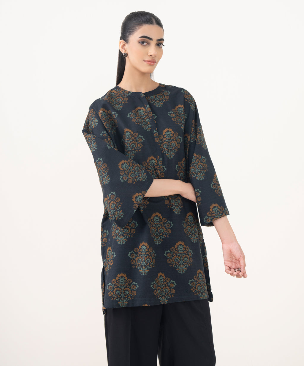 Printed Light Khaddar Shirt