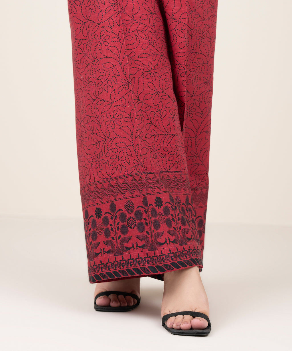 Printed Khaddar Culottes