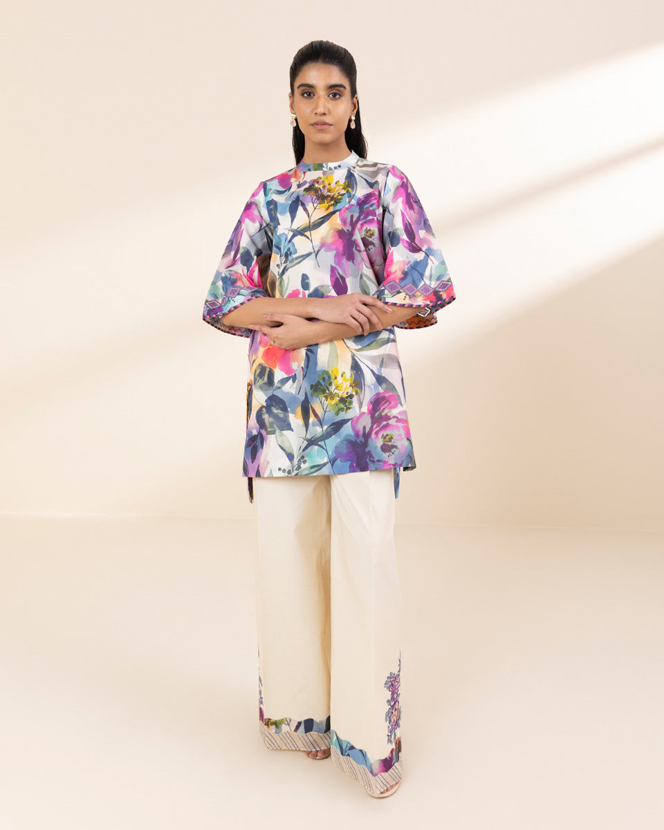 Unstitched Women's Multi Lawn Shirt Trousers
