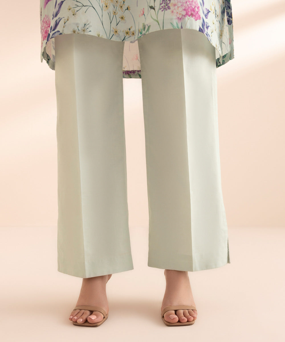 Women's Pret Cambric Off White Dyed Culottes