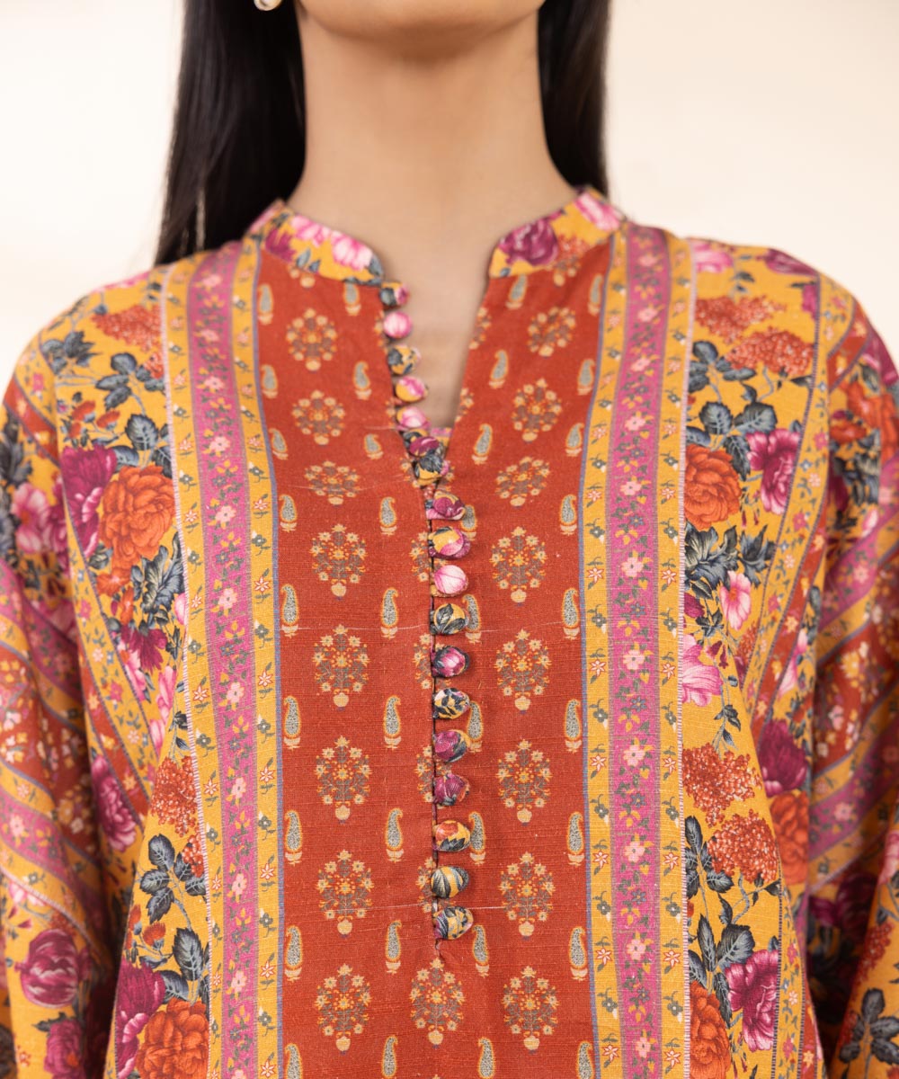 Women's Pret Khaddar Multi Printed 3 Piece Suit