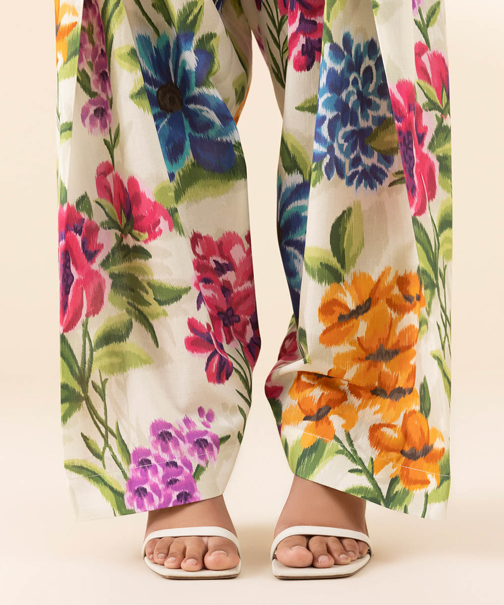 Unstitched Women's Multi Lawn Shirt Trousers
