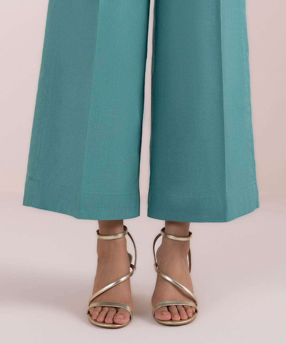 Women's Pret Cambric Blue Dyed Culottes