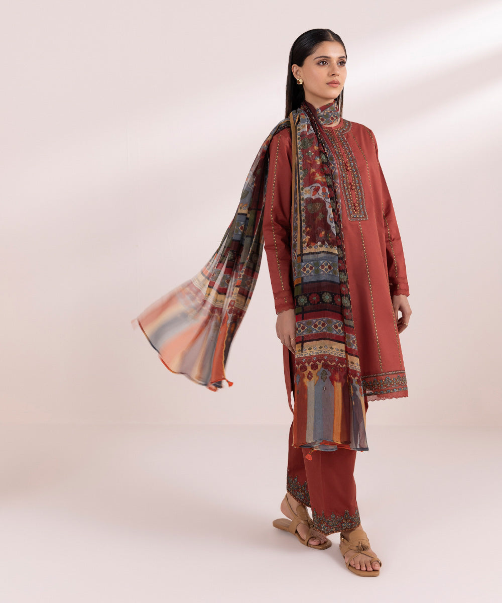 Chiffon Multi Printed Dupatta