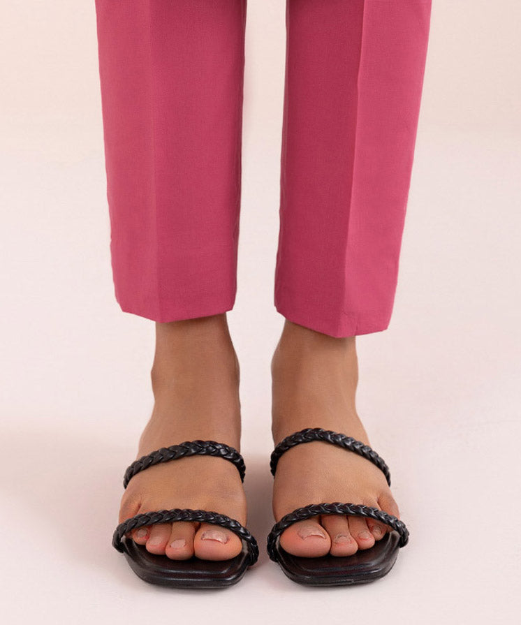 Women's Pret Cambric Pink Dyed Cigarette Pants