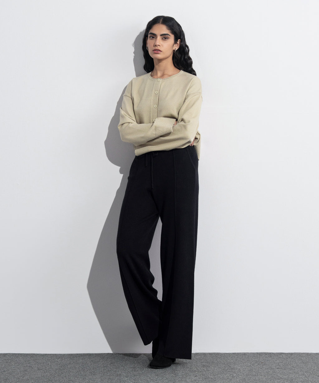 Pull-On Knit Trousers