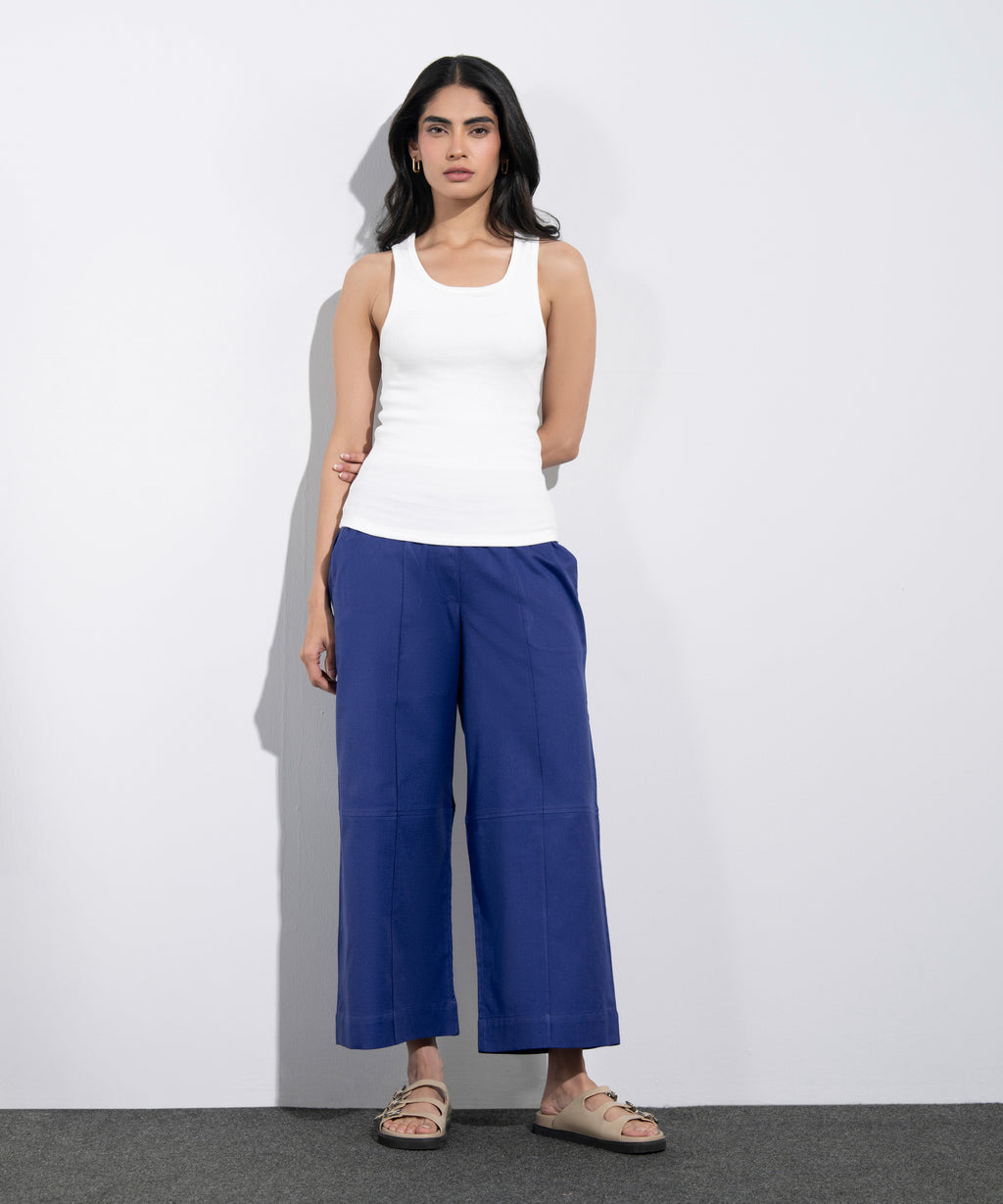 Linen Blend Culottes