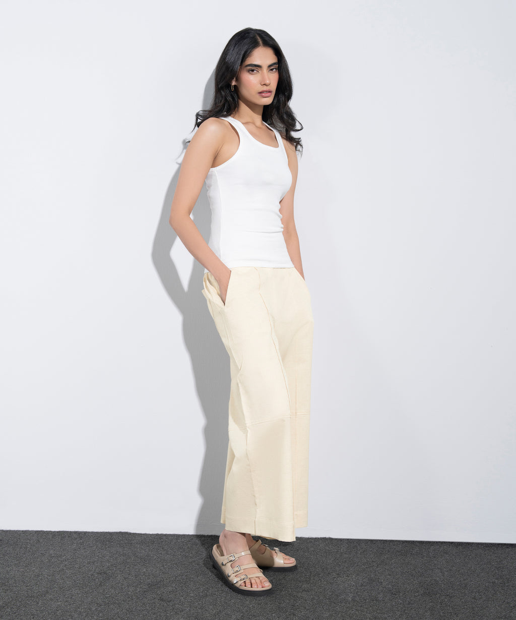 Linen Blend Culottes