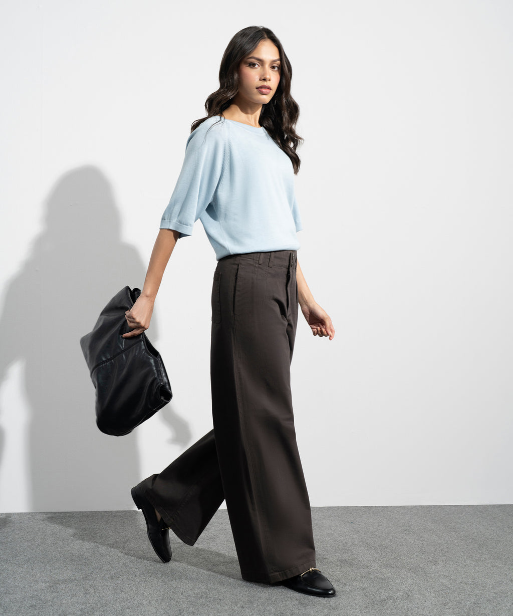 Pleated Chino Trousers