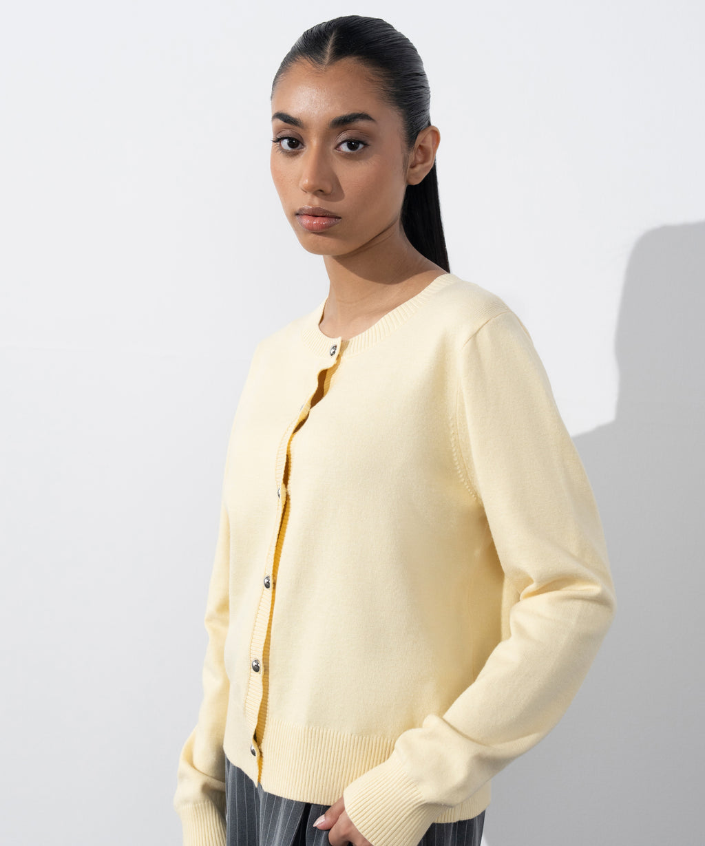 Regular-Fit Knit Cardigan