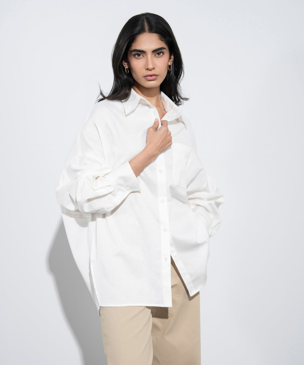 Oversized Button Through Shirt