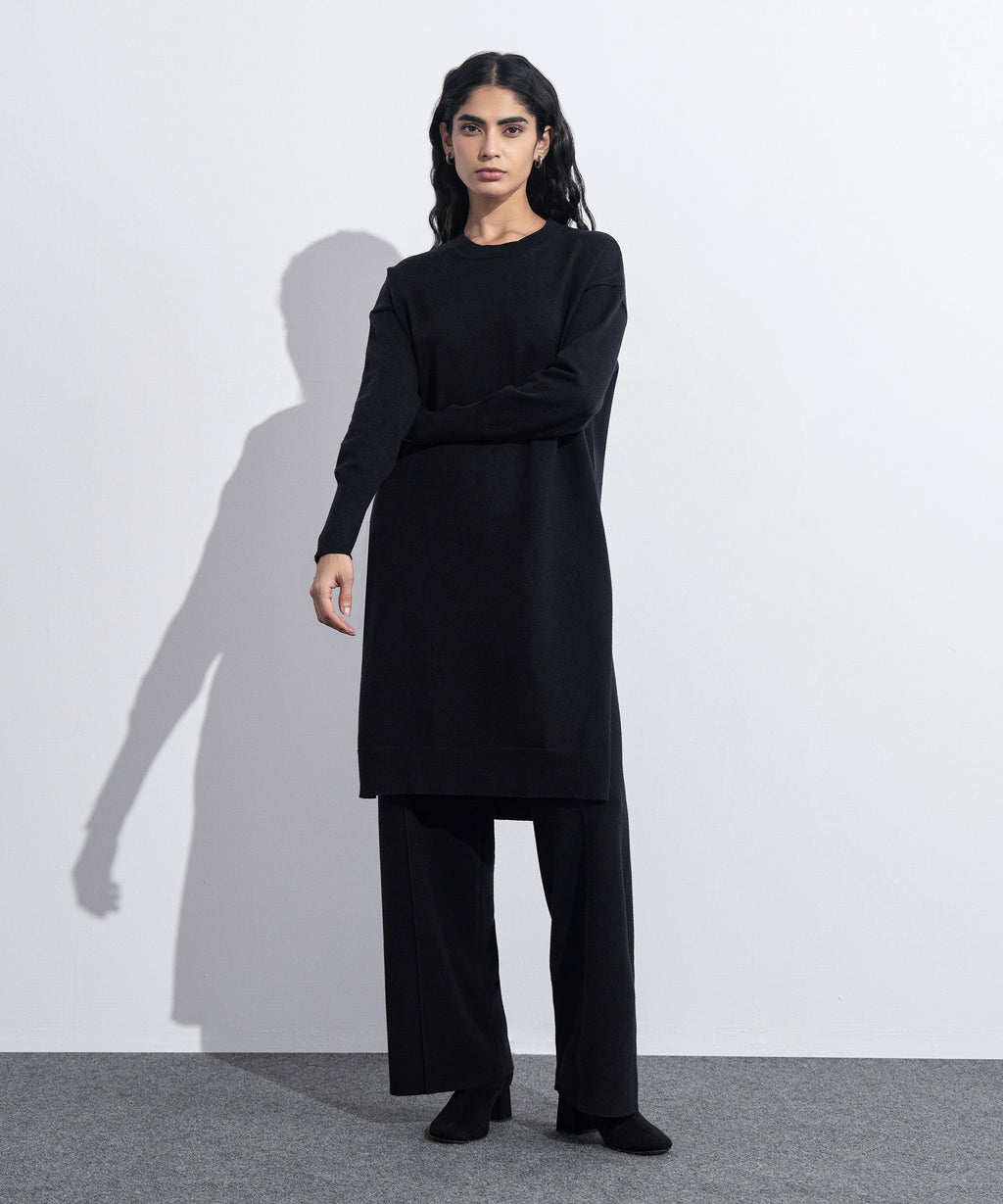 Sweater Knit Long Top