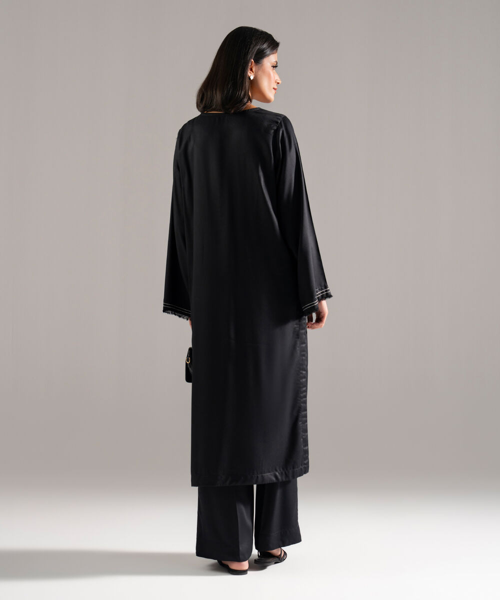 Women's RTW Bedford Solid Black 2 Piece Suit