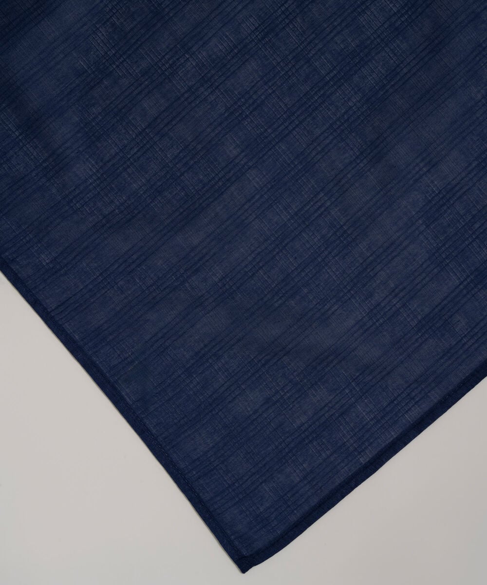 Textured Voile Solid Blue Dupatta