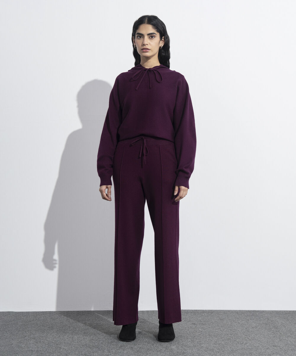 Women's Western Wear Merlot Pull-On Knit Trousers