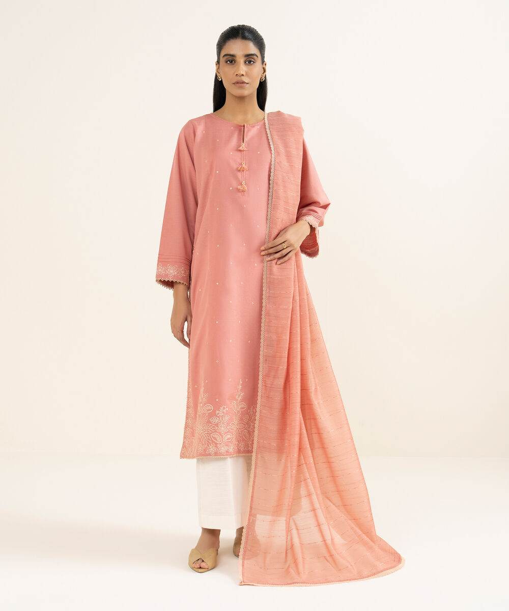Manaar Solid Pink Dupatta