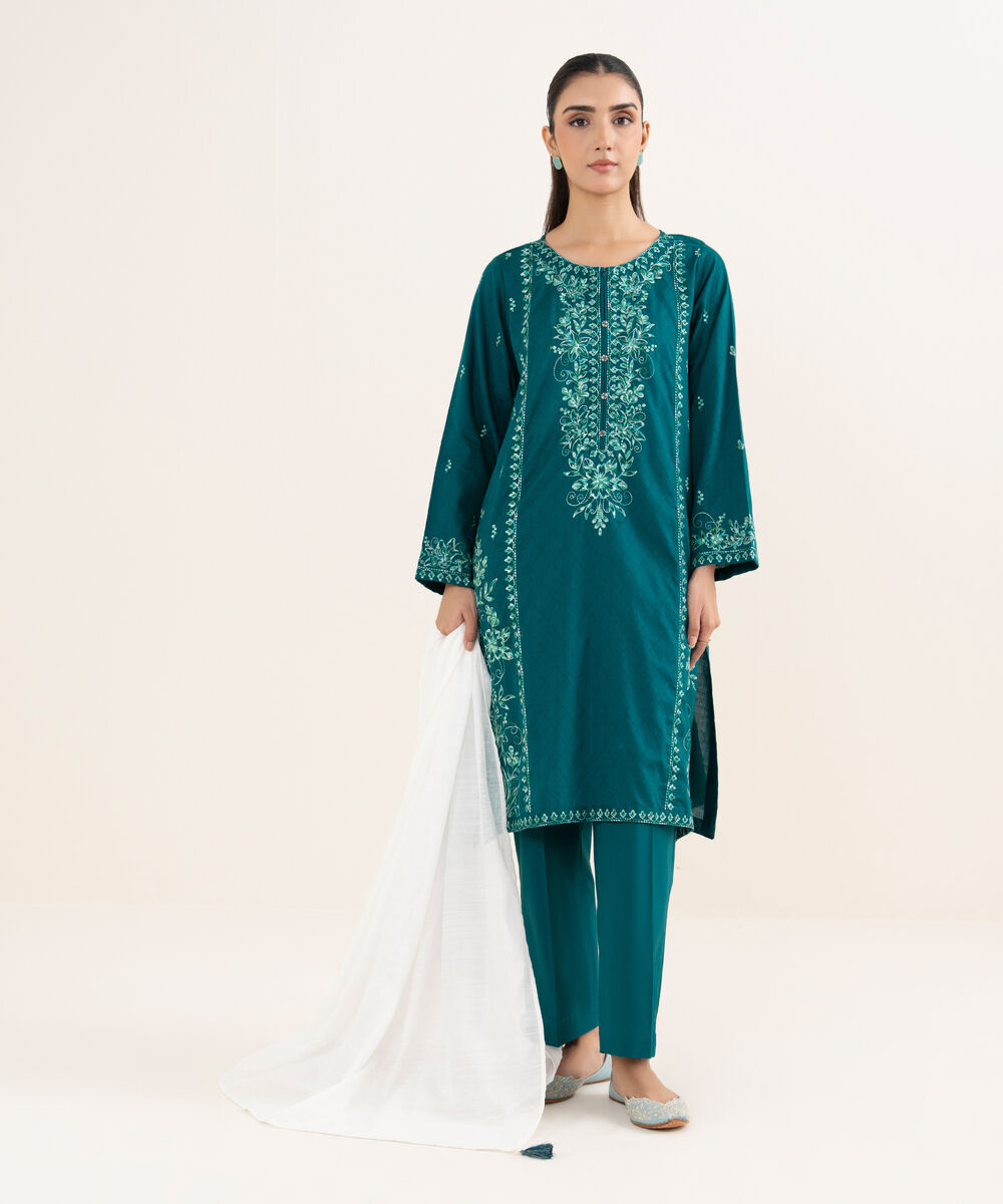 Manaar Solid White Dupatta