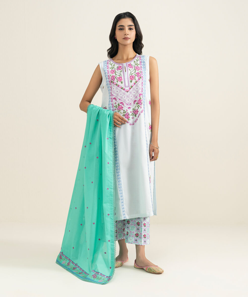 Lawn Embroidered Dupatta