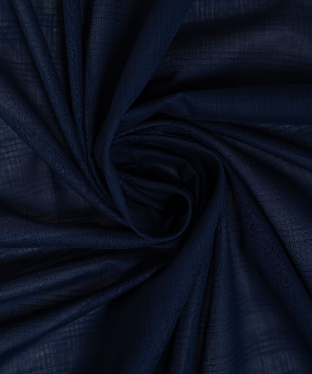 Textured Voile Solid Blue Dupatta