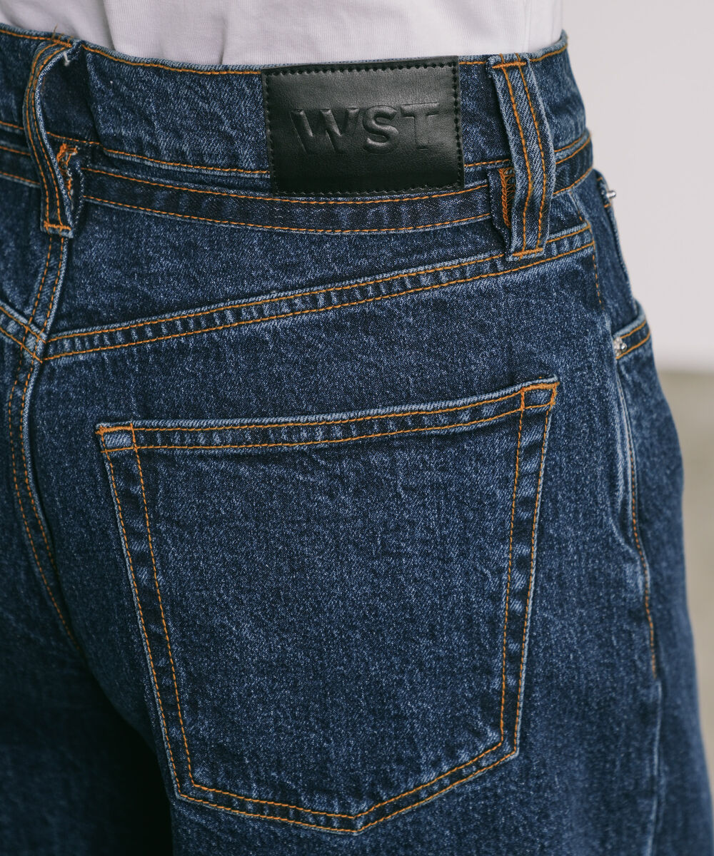 Women's Western Wear Blue Baggy Loose Jeans
