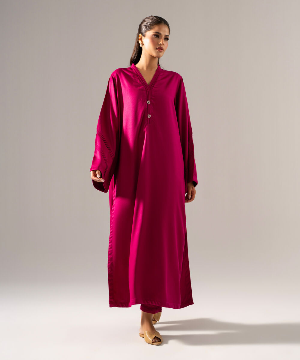 Women's RTW Bedford Solid Pink 2 Piece Suit