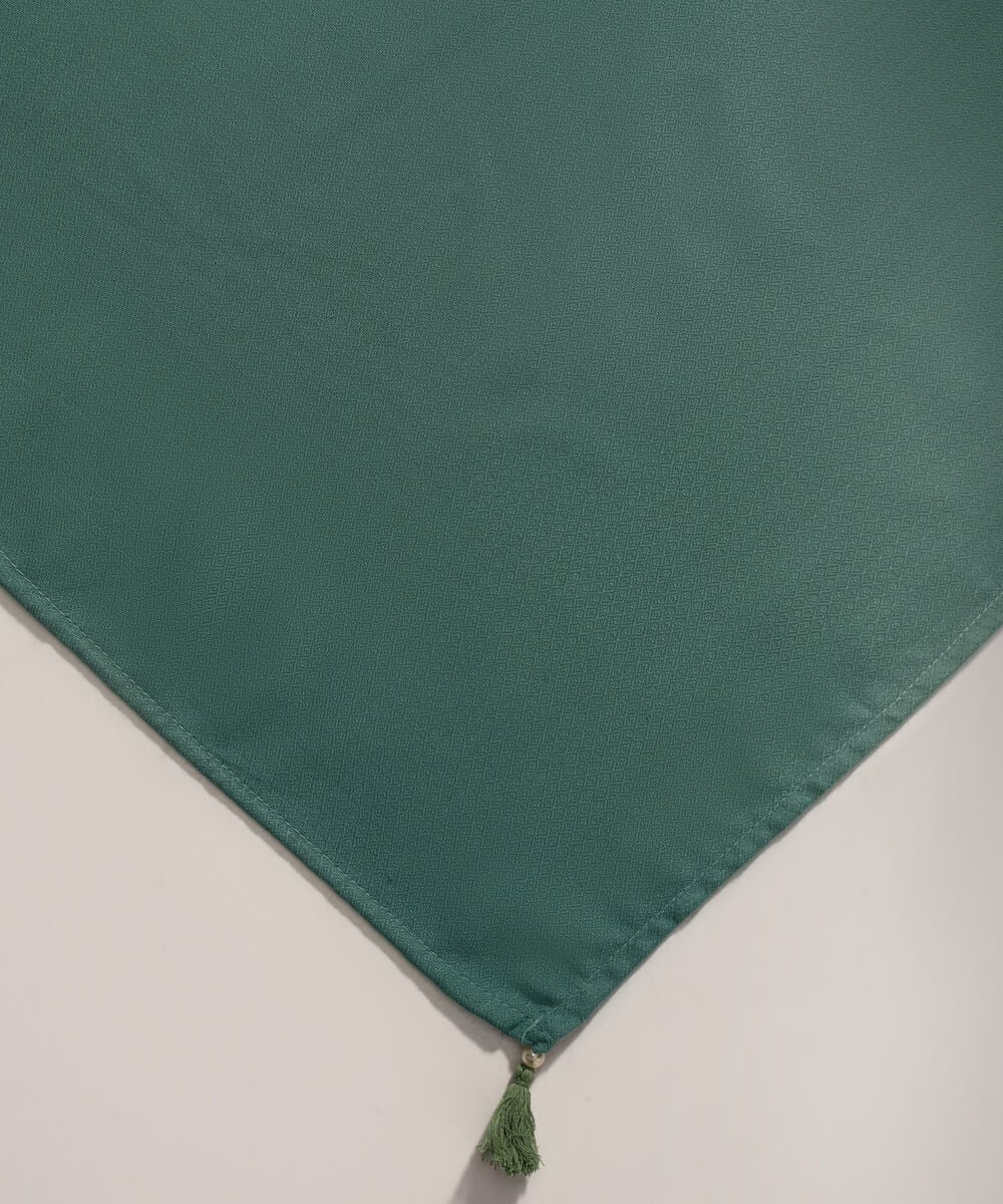 Women's RTW Poly Viscose Solid Seafoam Green Shawl