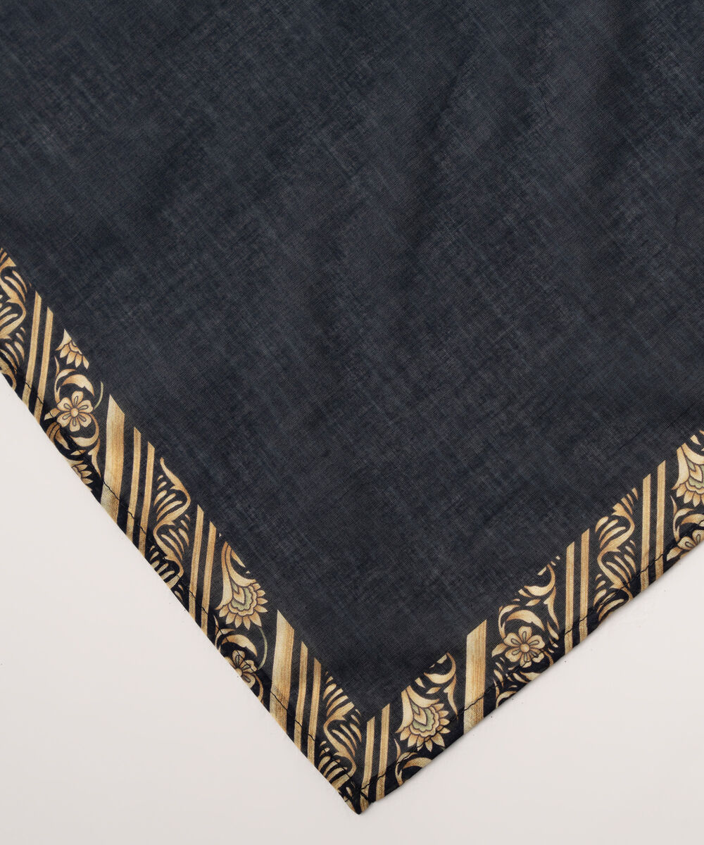Fine Voile Solid Black Dupatta