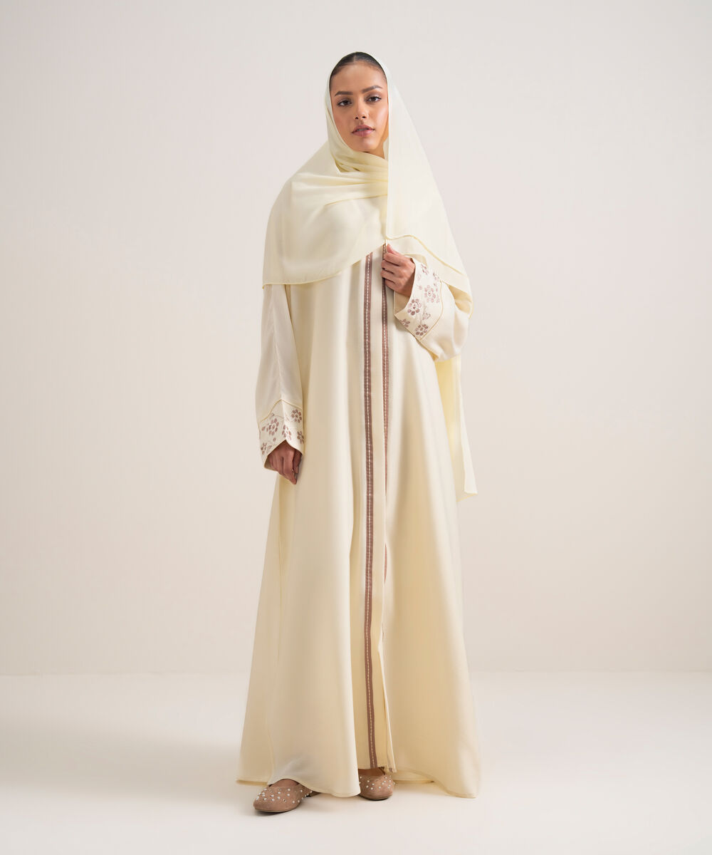 Women's Multi  Printed Kaftan Abbaya Set