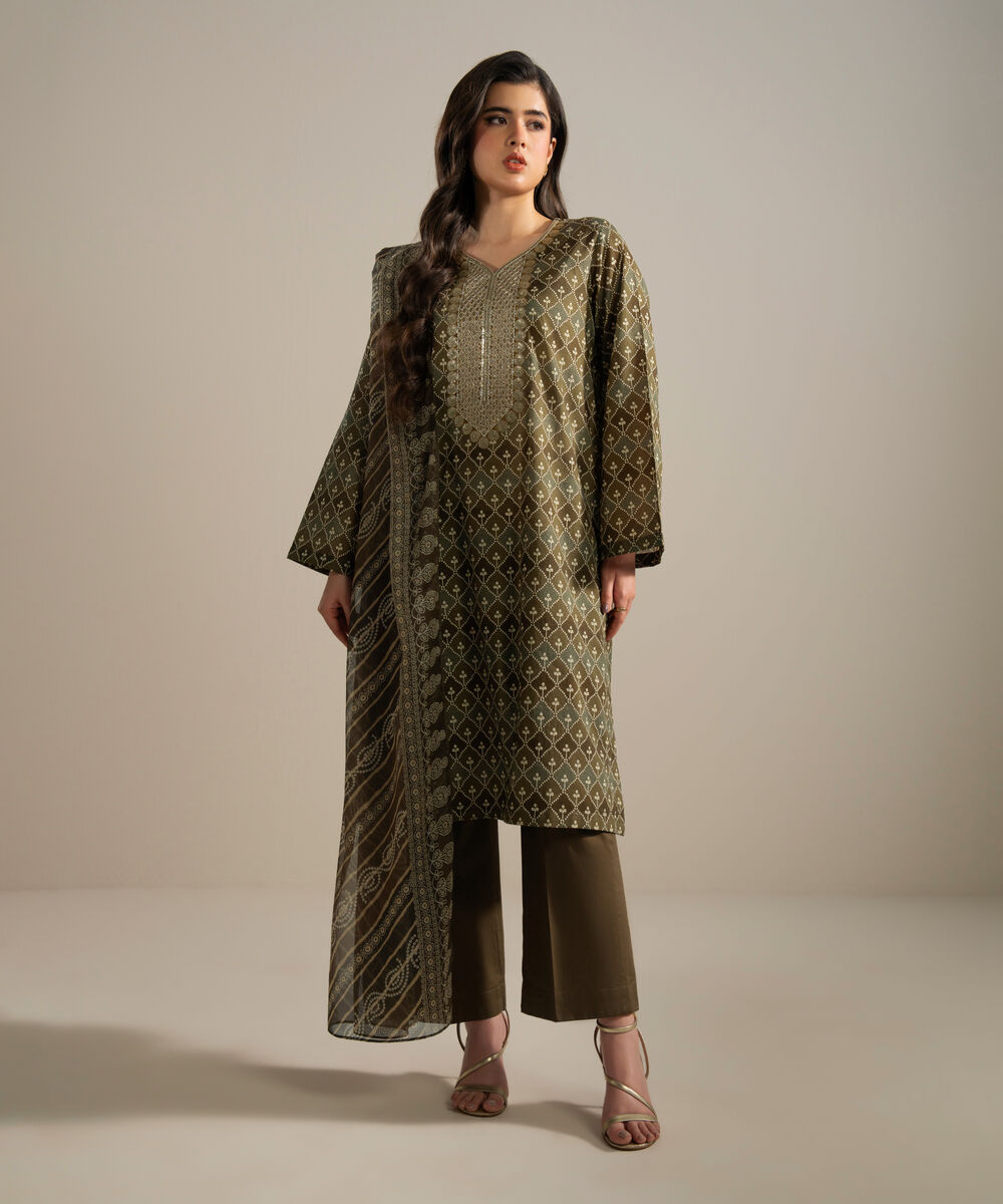 Blended Tissue Printed Multi Dupatta