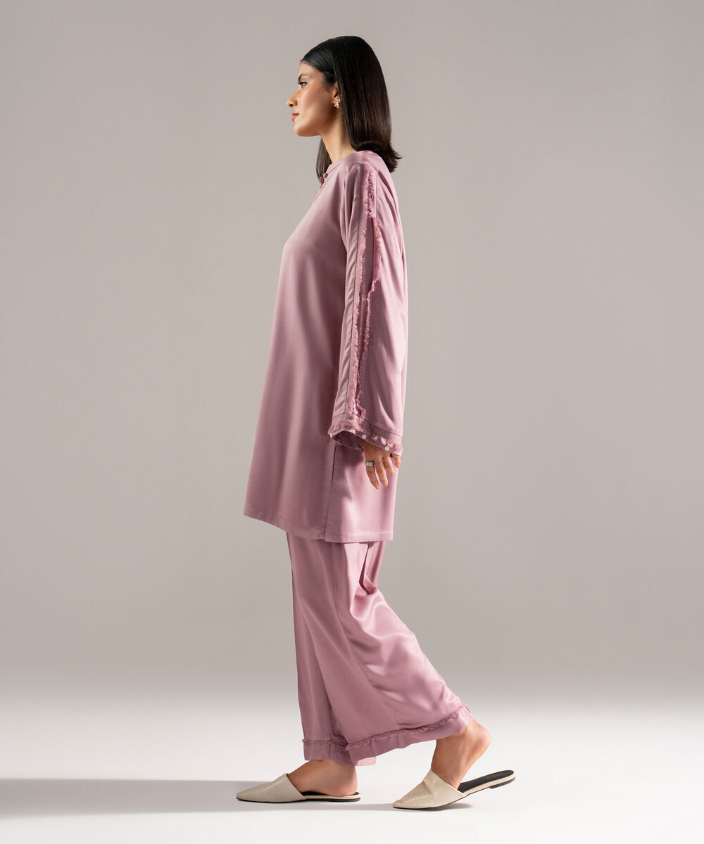 Women's RTW Bedford Solid Lavender 2 Piece Suit