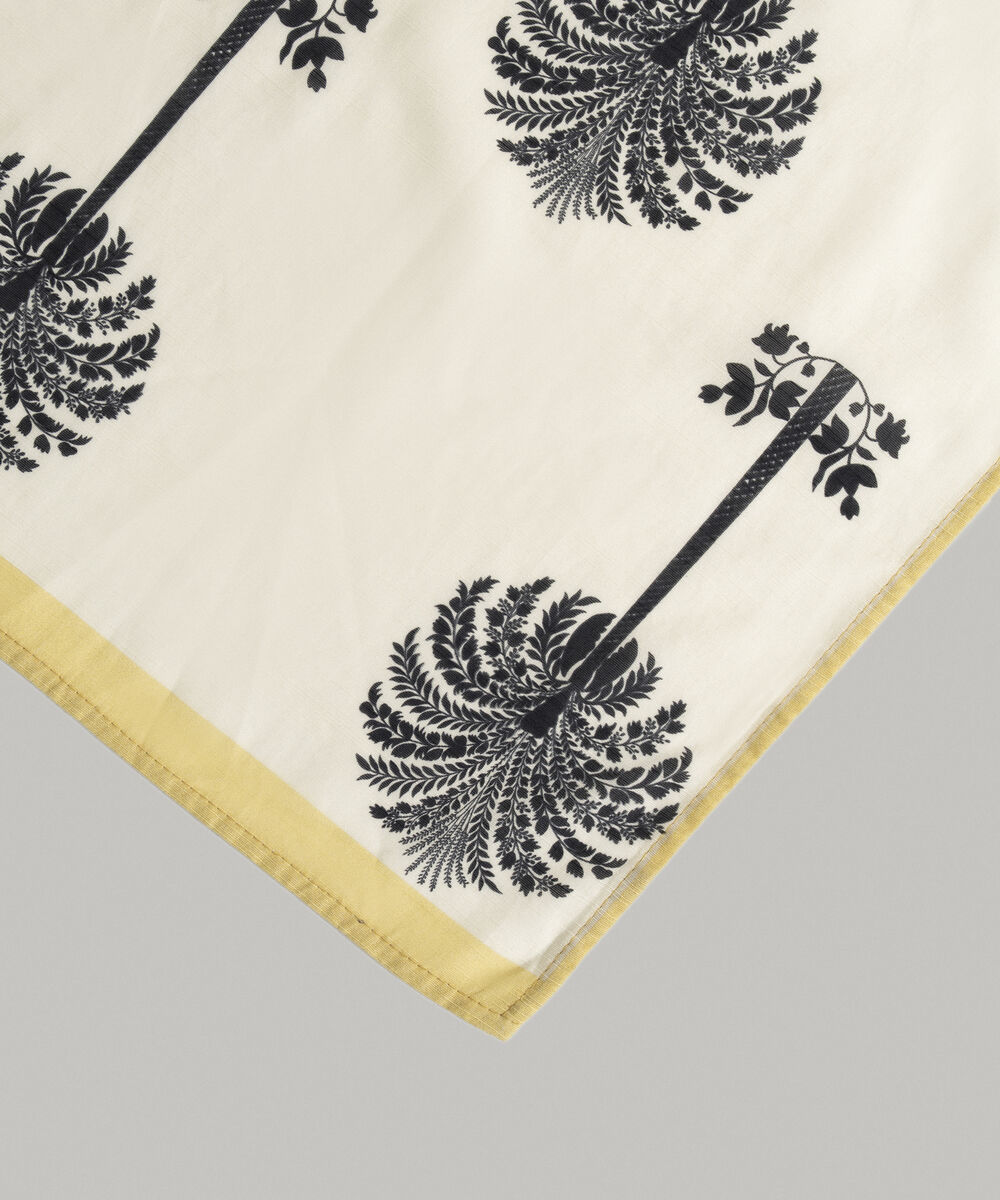 Women's RTW Light Khaddar Printed Off White Dupatta