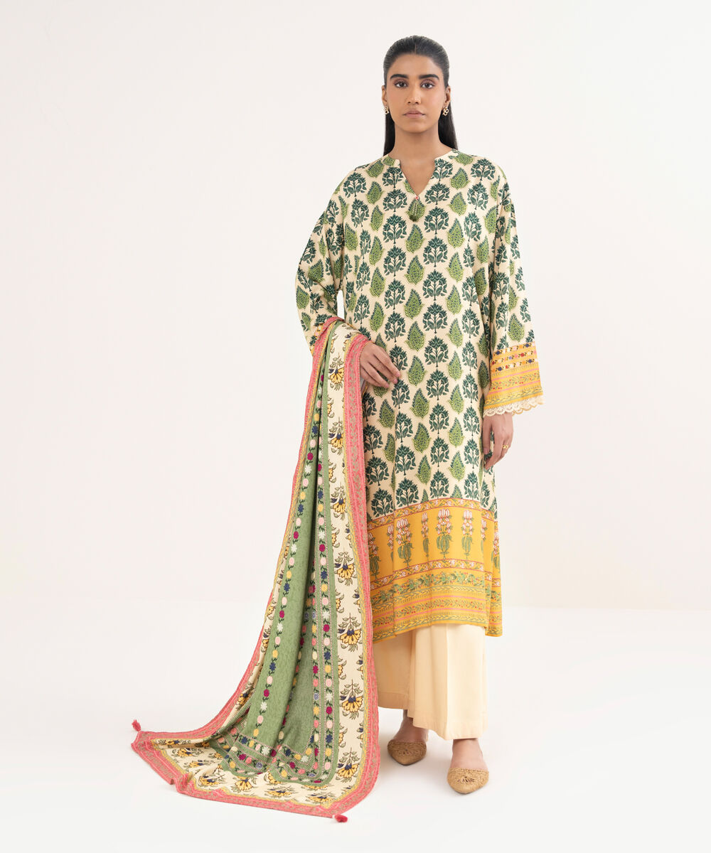 Viscose Linen Printed Multi Dupatta