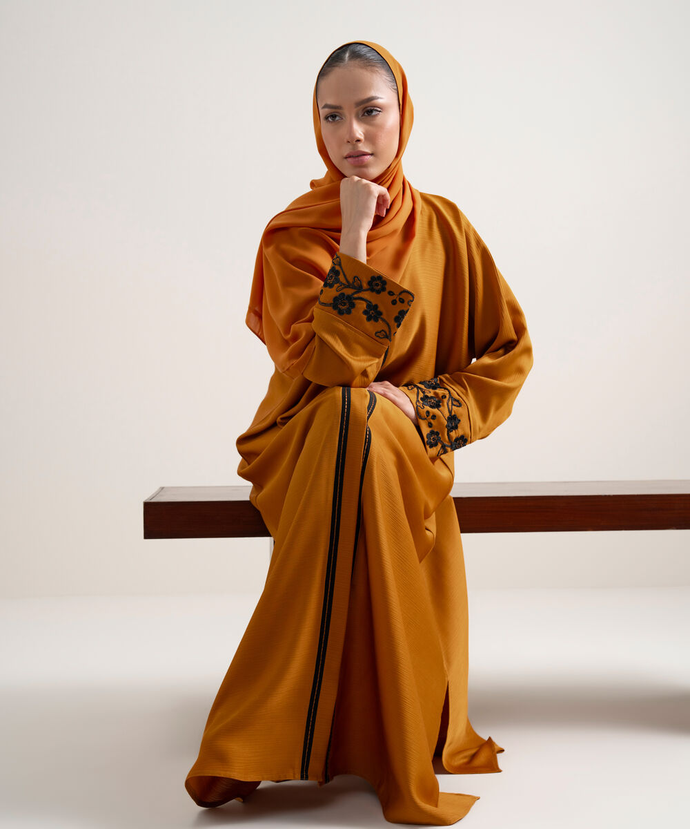 Women's Light Blue Kaftan Abbaya Set