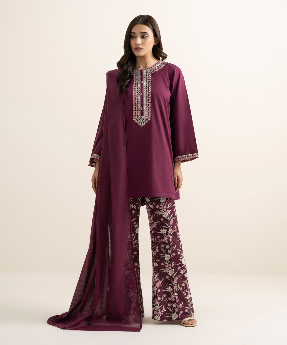 Textured Voile Solid Dupatta